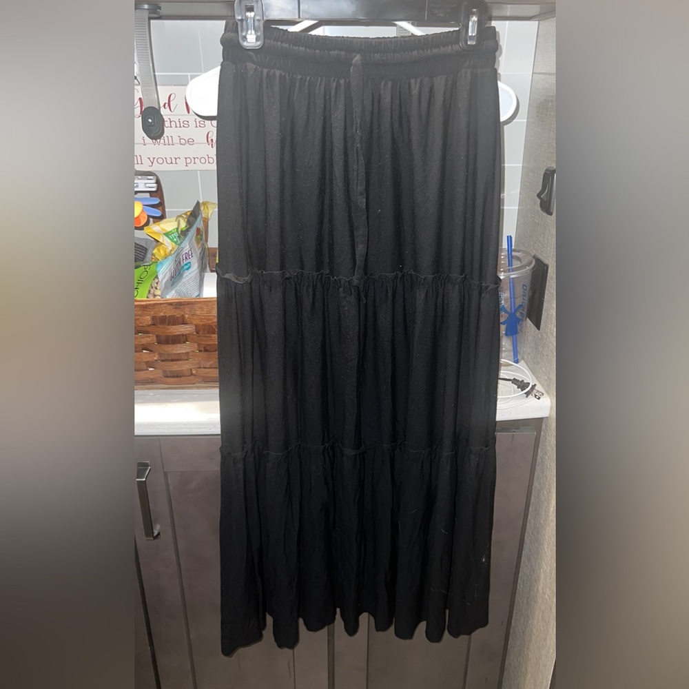Black maxi skirt